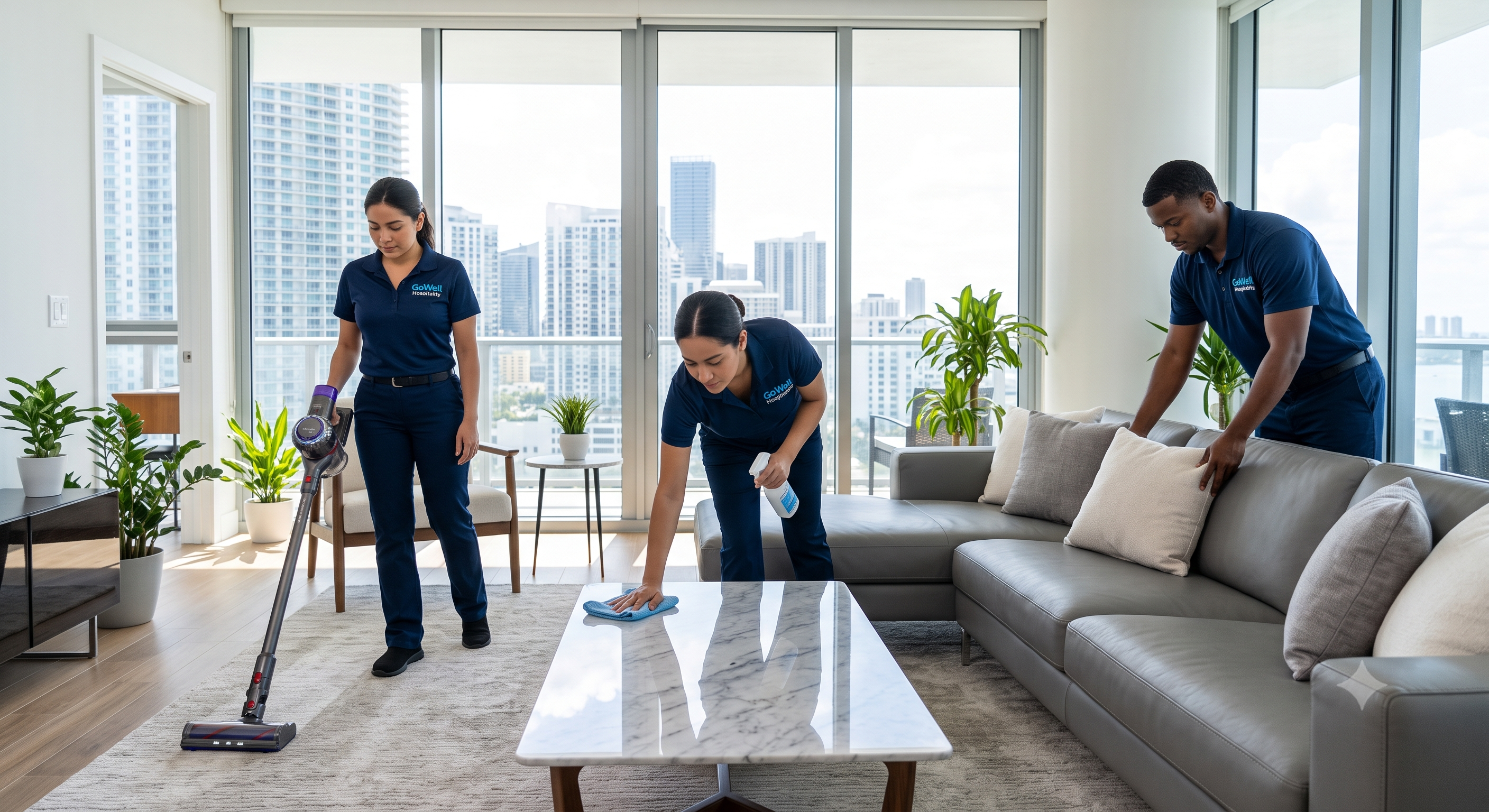 GoWell Hospitality team managing STR operations in Miami